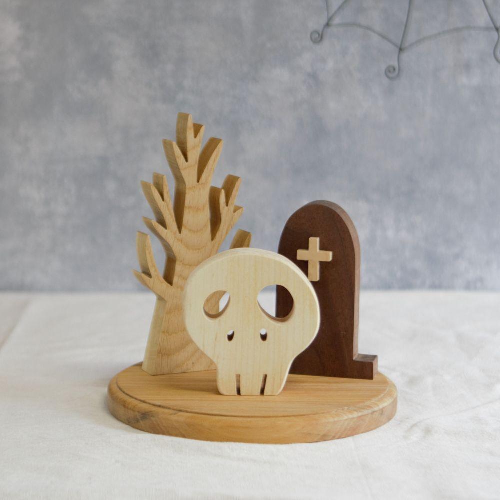 ハロウィン オブジェ Ａセット 2025 木製 halloween | 2枚目