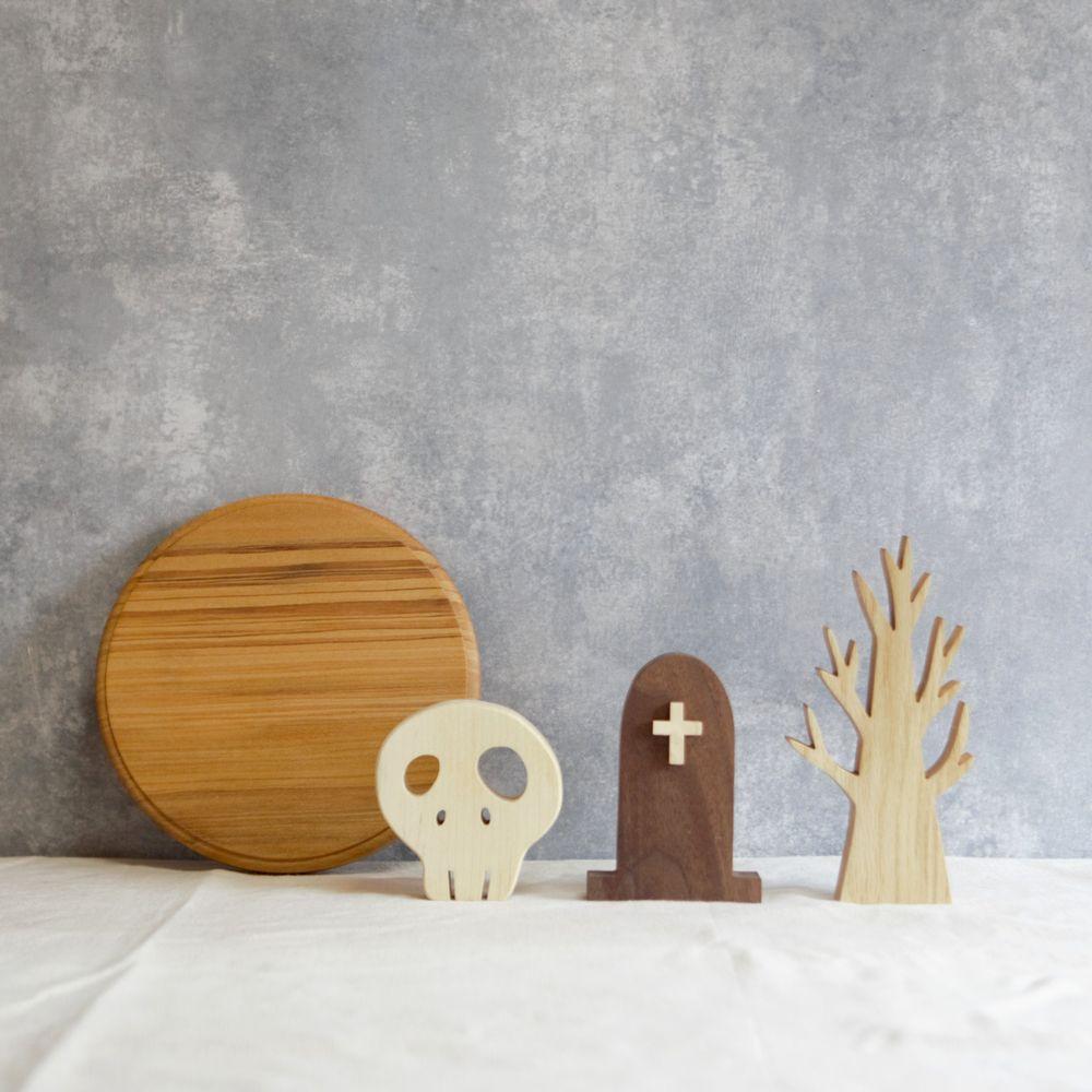 ハロウィン オブジェ Ａセット 2025 木製 halloween | 3枚目